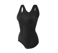 Generisch Pantalones de grasa para mujer Tummy Post Body Shaper Butt Shapers Women's Bodysuit Girdles Ropa interior moldeadora, Negro , M