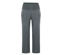 Generisch Pantalones de lino para mujer, cintura alta, elásticos, ligeros, pantalones de verano para mujer, pierna ancha, elegantes, largos, de algodón, para el tiempo libre, con bolsillos, para