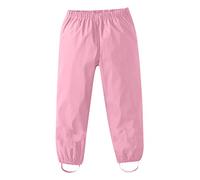 Generisch Pantalones de lluvia para niños 128 pantalones barro niños niños niño impermeable pelele y Jumphou ropa de niño, Rosa., 3-4 años