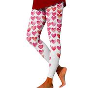 Generisch Pantalones de mujer para el día de San Valentín, pantalones interiores de yoga, ajustados, opacos, deportivos, cintura alta, pantalones de ocio, elásticos, pantalones de chándal monocolor