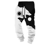 Generisch Pantalones de ocio vikingos para hombre, estampado 3D, mitología nórdica, tatuaje, calavera, Odin, pantalones de chándal para cosplay, otoño, pantalones chinos, estilo medieval, pantalones