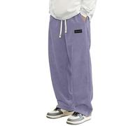 Generisch Pantalones de pana para hombre con forro polar suave para comodidad invernal, ajuste cómodo, diseño moderno, pantalones versátiles para el tiempo libre, para el día a día, deportes, ocio