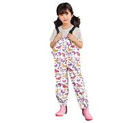 Generisch Pantalones de peto para lluvia para niños pequeños, resistentes al viento, impermeables, mezcla de poliéster, diseño elegante y de moda, hacen que tu bebé sea atractivo para el día de la