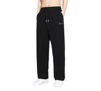 Generisch Pantalones de seda de hielo para hombre, de verano, ligeros, elásticos, de secado rápido, pantalones deportivos de seda helada, pantalones de chándal holgados con bolsillos, transpirables