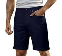 Generisch Pantalones de trabajo para hombre con varios bolsillos, cómodos pantalones cortos de trabajo de verano para actividades al aire libre y tiempo libre, marine, 38
