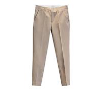 Generisch Pantalones de traje de verano Slim Fit Small Foot Casual Business Pantalones de traje acortados, caqui, 40