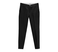 Generisch Pantalones de traje de verano Slim Fit Small Foot Casual Business Pantalones de traje acortados, Negro , 40