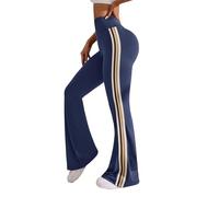 Generisch Pantalones de yoga para mujer, pantalones de yoga con corte lateral, pantalones de entrenamiento opacos, pantalones de entrenamiento, pantalones de fitness, cintura elástica, para deportes y