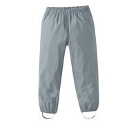 Generisch Pantalones impermeables para niños pequeños con peto, ropa de lluvia para pantalones duraderos para niños que juegan al aire libre, ideales para días húmedos y sucios, gris, 10-12 años