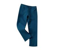 Generisch Pantalones niña niño bebé niñas polainas acanalado volantes sin impresión apretado media abajo pantalones, azul, 9-10 años