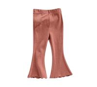 Generisch Pantalones Niñas Leggings, Pantalones de Yoga para Niñas Pantalones Lindos Pantalones Suave Cómodos Leggings para Niños de Longitud Completa, naranja, 18-24 meses