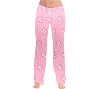 Generisch Pantalones Niños Niños Pantalones Deportivos Pantalones Largos Niños DIY Imagen Diseño Sentido Cintura Alta Originalidad Pantalones Casual, Rosa., 6-7 años