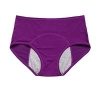 Generisch Pantalones sanitarios para mujer, talla grande, a prueba de fugas, fisiológicos, cintura media a alta, para menstruación antes después del período, 40 hasta 150 kg, ropa interior tía L hasta