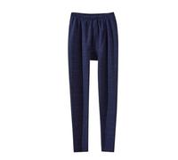 Generisch Pantalones térmicos de invierno para hombre, pantalones largos de algodón, como ropa interior cálida para días fríos, marine, XL