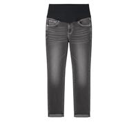 Generisch Pantalones vaqueros largos elásticos para embarazo, cómodos, para primavera, verano, maternidad, vaqueros, sueltos con bolsillos, pantalones elásticos para el tiempo libre y el día a día