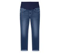 Generisch Pantalones vaqueros largos elásticos para embarazo, cómodos, para primavera, verano, maternidad, vaqueros, sueltos con bolsillos, pantalones elásticos para el tiempo libre y el día a día