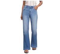 Generisch Pantalones vaqueros sueltos para mujer con ajuste recto para un estilo informal cómodo y elegante para el día a día, marine, XXL