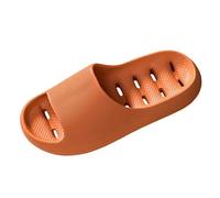 Generisch Pantoletten - Zapatillas de ducha para mujer y hombre, suaves y cómodas, para masaje, naranja, 41 EU