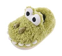 Generisch Pantuflas 27 zapatillas de algodón anchas zapatillas de pelo lindo hogar cálido para bebés zapatos de algodón invierno zapatillas 32 fuego, verde, 32 EU