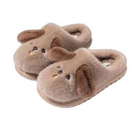 Generisch Pantuflas de felpa de animales de dibujos animados para mujer, antideslizantes, cálidas, para interiores y exteriores, de doble uso, No 2, 38 EU