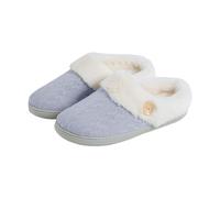 Generisch Pantuflas de invierno para mujer, mullidas, para hombre, con forro de felpa, zapatos de espuma viscoelástica, cálidos, informales, antideslizantes, unisex, zapatillas de fieltro cerradas