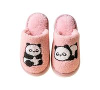 Generisch Pantuflas de invierno para niños y niñas, zapatillas de invierno para niños, zapatillas de algodón para adultos, piel de cordero, 33, Rosa., 33.5 EU
