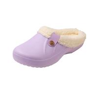 Generisch Pantuflas de invierno zapatos de cocinero antideslizantes zuecos zapatos de trabajo zapatos de cocina hombre zapatos de cocina zapatos de chef para mujer, morado, 37 EU