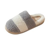 Generisch Pantuflas de piel de cordero para hombre, zapatillas de fieltro abiertas con suela de fieltro, parejas de invierno para hombre, cálidas, para casa, Baotou, suaves, cómodas, monocromáticas
