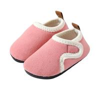 Generisch Pantuflas mujer 39 Boys Slippers Cotton Comfy House Slippers Bedroom Slippers Winter Warm Indoor Shoes Badeschuhe Baby Mädchen, Rojo sandía, 30.5 EU