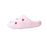 Generisch Pantuflas Mujer Invierno Algodón Pantuflas Mujer Frutas Femeninas Caliente Fondo Grueso Antideslizante Pareja Pantuf, Rosa., 37 EU