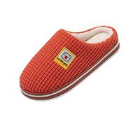 Generisch Pantuflas para mujer, invierno, dulces, pantuflas para mujer, suela fija, pantuflas de invierno, patrón gofre, con osos, pantuflas de casa, antideslizantes, cálidas con forro polar