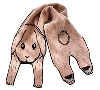 Generisch Pañuelo de leopardo con estampado de animales rojo lindo cálido bufanda mopa de suelo recarga 80 toallitas, Rosa., Talla única