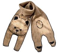 Generisch Pañuelo de leopardo con estampado de animales rojo lindo cálido bufanda mopa de suelo recarga 80 toallitas, caqui, Talla única