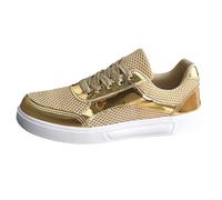 Generisch Par de señoras primavera y antideslizante senderismo moda zapatos ligeros deportes zapatos casuales para, dorado, 37 EU