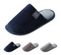 Generisch Par de zapatos para el hogar con espuma viscoelástica antideslizantes para mujer y hombre, zapatillas de dos colores con espuma de revolución cómodas chanclas de baño deslizantes zapatillas