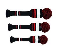 Generisch - para de golf Pro - 3 piezas para cabeza de malla a rayas | elásticas lavables | Para driver híbrido Fairway maderas hombre mujer golfistas principiantes campo viaje