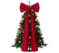 Generisch para decoración de árbol, cinta con largas | 19,7 x 70,9 pulgadas arco de Navidad Topper para el hogar Living Room Front Door Porch Holiday Party Window Wall Outdoor