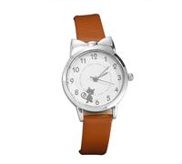 Generisch Para hombre y mujer diseño coreano de moda - último reloj de gato para mujer banda deportiva reloj resistente al agua, café, talla única