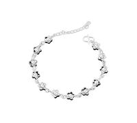 Generisch Para Pareja Para Mm Joyería Esterlina 925 Ajustable para Cumpleaños, San Valentín, Navidad, Regalo para Madre, Mujer, Hija, Hermana, San Valentín Plateado Mm Rosa Joyería, talla única