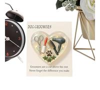 Generisch para patas de perros, artículo de cuidado de mascotas con tarjeta, coleccionable inspirador, para familia, amigos, mujeres, hombres, adultos, niñas
