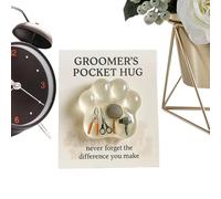 Generisch para patas de perros, decoración para cuidadores de mascotas con tarjeta de felicitación, recuerdo inspirador, regalo para mujeres, hombres, adultos, niños, novias, amigos