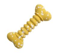 Generisch para perros de goma, pelota resistente a las mordeduras, 7,28 x 3,07 x 0,98 pulgadas, diseño de forma de hueso, color vibrante, juego interactivo, limpiador de masticar para perros