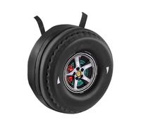 Generisch para tenedor de motocicleta - compacta de piel sintética resistente al agua, portaherramientas con forma de neumático, bolsillo frontal de fácil acceso | de accesorios para