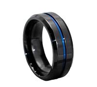 Generisch Paracord Pulsera Mujer Acero Acero Inoxidable Par Anillo Boda Su Set Rosa Pulseras Pulseras Relojes Fitness (Negro, 12)