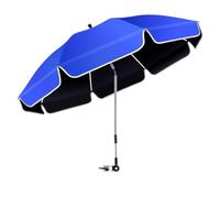 Generisch Paraguas para silla de playa - 360 ° ajustable - Sombrilla de pesca con abrazadera | Protector de lluvia para silla de terraza, pesca, jardín, patio trasero, balcón, camping, vacaciones al