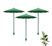 Generisch Parasol para plantas, protección solar para flores, juego de 3 unidades, protección UV, sombra de plantas, para Gaertner Balcón, muese joven, crecimiento, terraza, parterre, casa de
