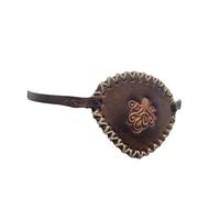 Generisch Parches para los ojos de pirata para adultos | Regalos de temática pirata - Parche de retro de piel sintética, parche de de calavera con hueso cruzado, parche de tela