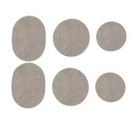 Generisch Parches para zapatos para agujeros, reparación de protección de talón, 6 unidades flexibles para zapatos de danza, zapatos de senderismo, maletas, sombreros y chaquetas, gris claro, Siehe