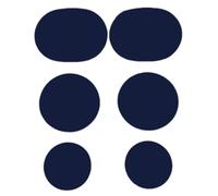 Generisch Parches para zapatos, reparación de protección de talón, 6 unidades, flexibles para zapatos de danza, zapatos de senderismo, maletas, sombreros y chaquetas, azul púrpura, ver descripción