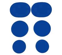 Generisch Parches para zapatos, reparación de protección de talón, 6 unidades, flexibles para zapatos de danza, zapatos de senderismo, maletas, sombreros y chaquetas, azul zafiro, ver descripción